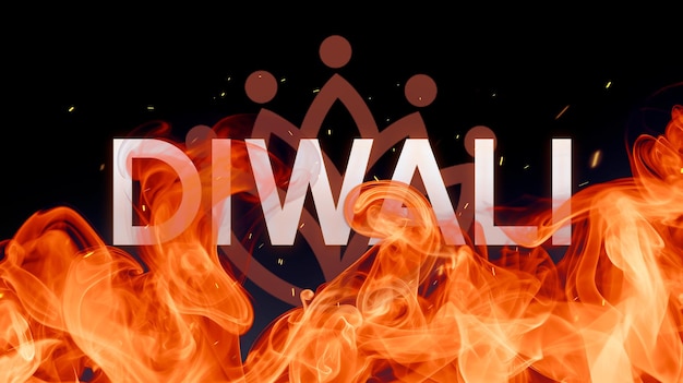 Free PSD editable burn text effect for diwali