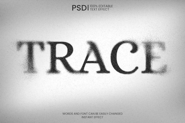 Free PSD editable fading text effect