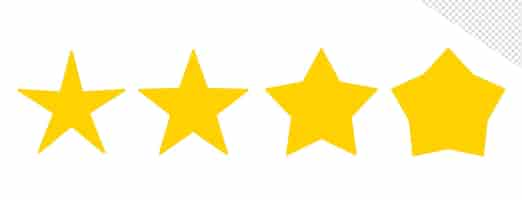 Free PSD editable star shape consumer feedback