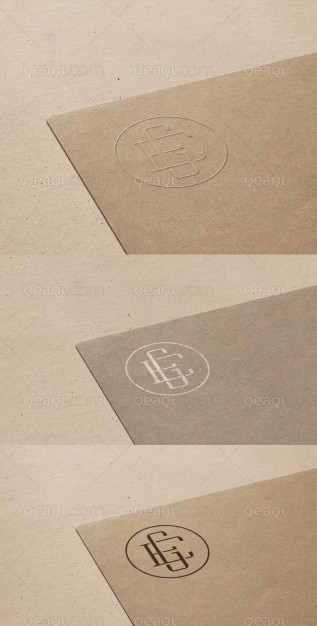 Free PSD elegant logo mock up