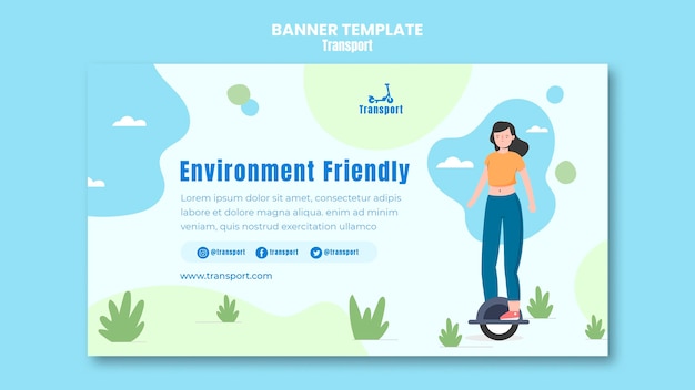 Environment friendly banner template