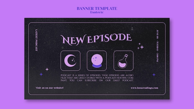 Free PSD esoteric banner template