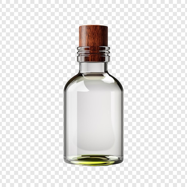 Free PSD essential oil bottle isolated on transparent background