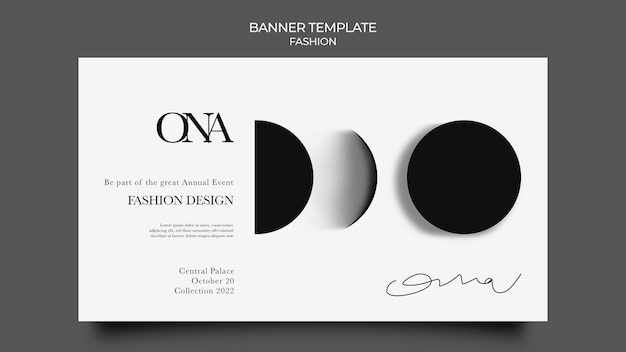 Free PSD fashion design banner template