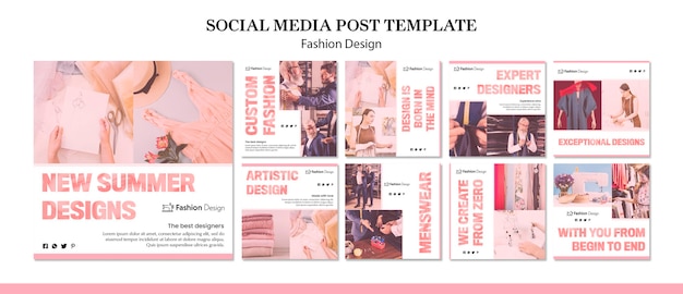 Free PSD fashion design social media post