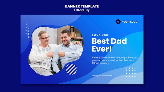 Father's day banner template