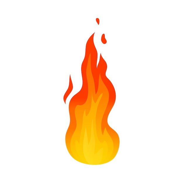 Free PSD fire  element illustration