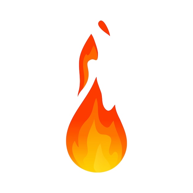 Free PSD fire  element illustration