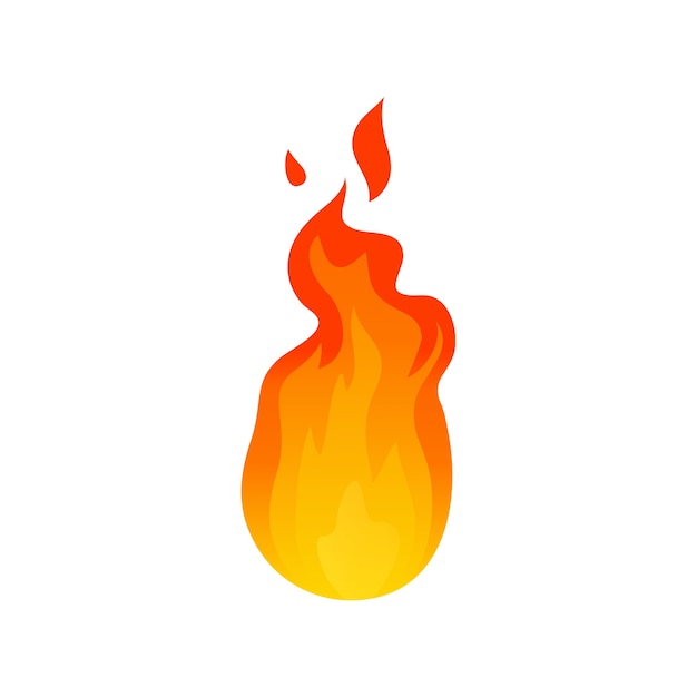 Free PSD fire  element illustration