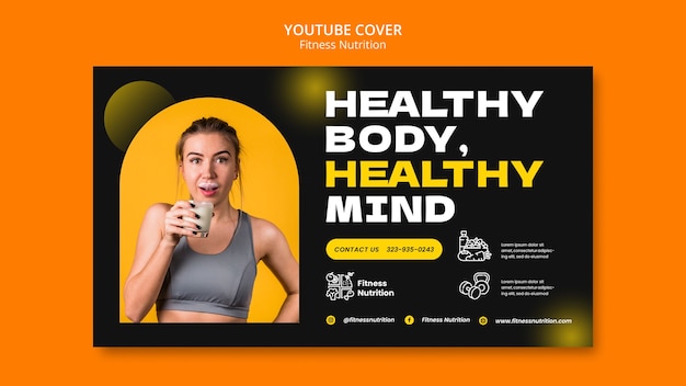 Free PSD fitness template  design