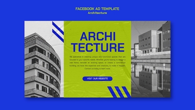 Free PSD flat design architecture template