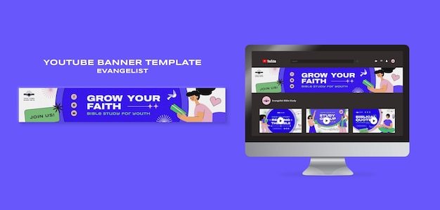 Flat design evangelist template