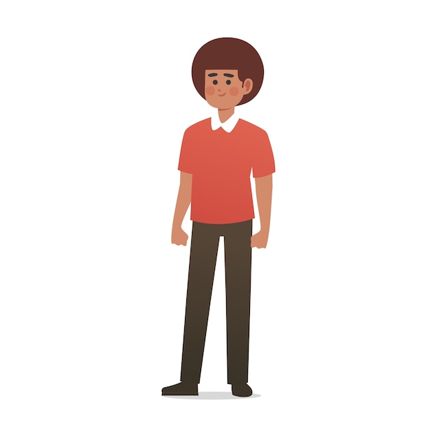 Free PSD flat man character