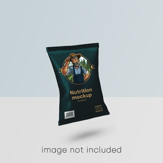 Free PSD food packaging mockup