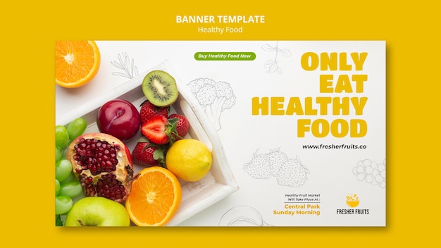 Food safety banner template design