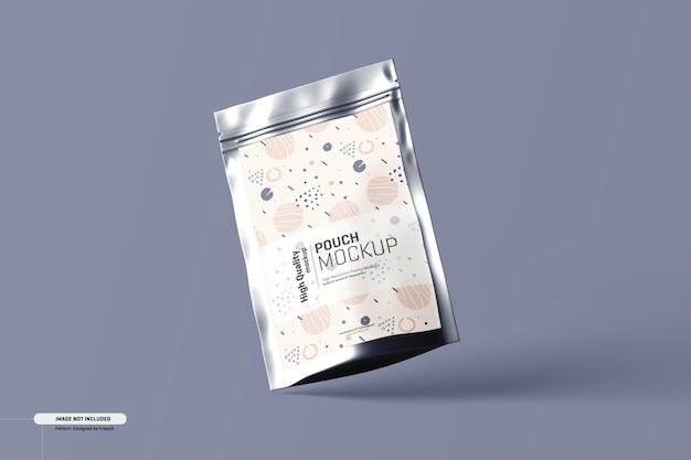 Free PSD food supplement pouch packaging mockup