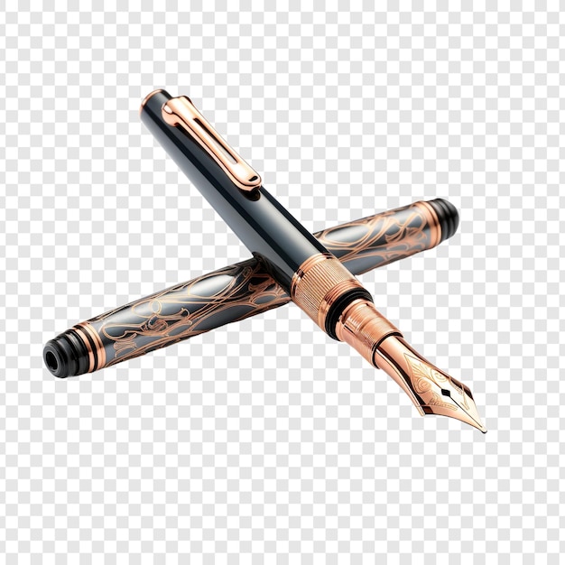 Free PSD fountain pen isolated on transparent background