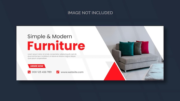 Free PSD furniture facebook cover and web banner template