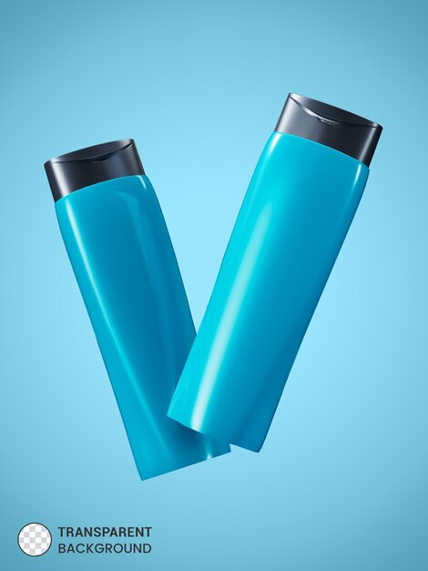 Glossy Cosmetic bottle icon isolated 3d render illustration