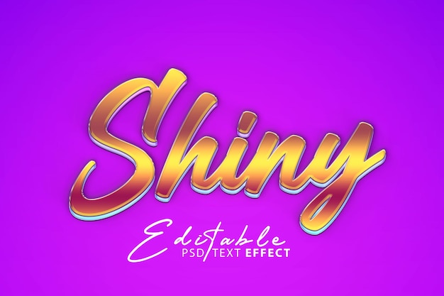 Free PSD glossy shiny text effect