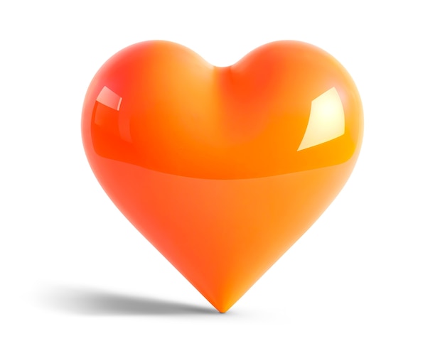 Free PSD glowing 3d heart