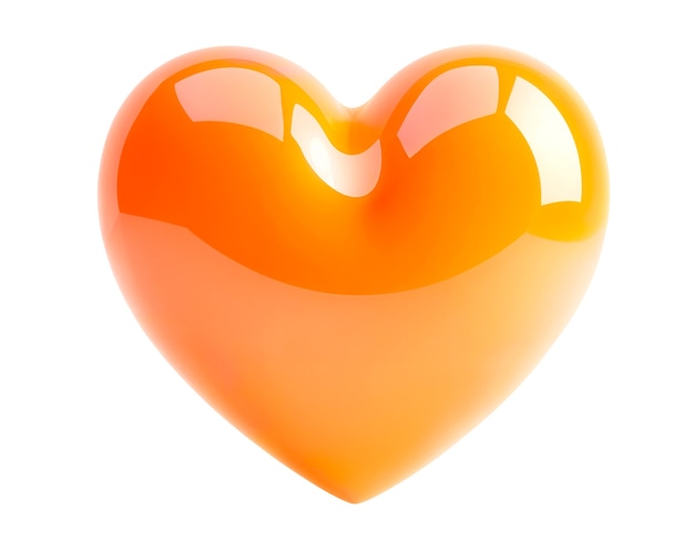 Free PSD glowing 3d heart