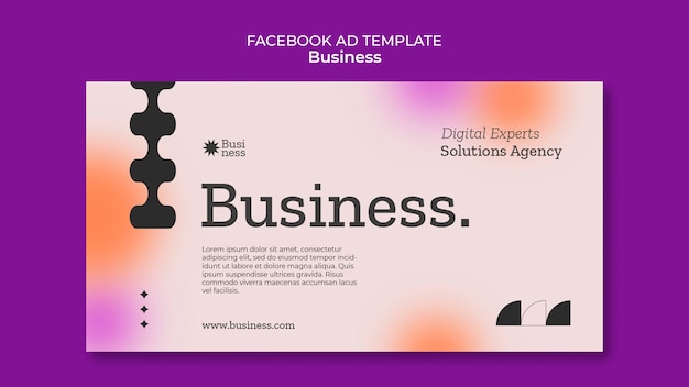 Free PSD gradient business template design