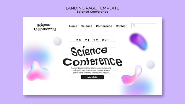 Free PSD gradient science template design