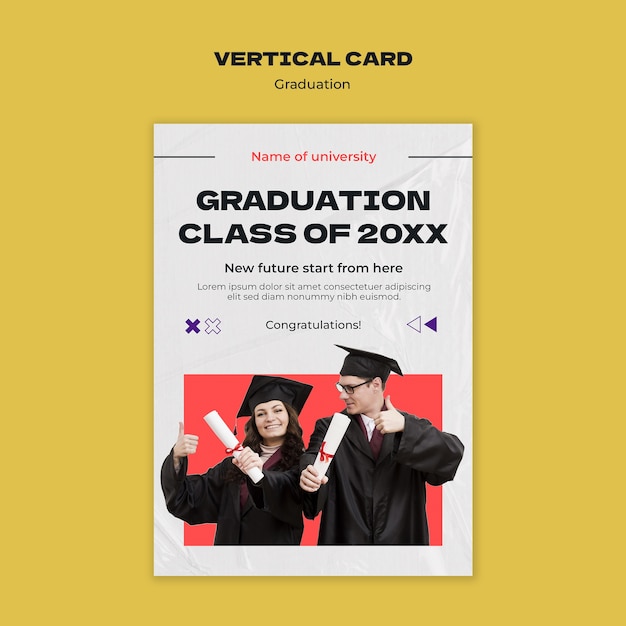 Graduation  template design