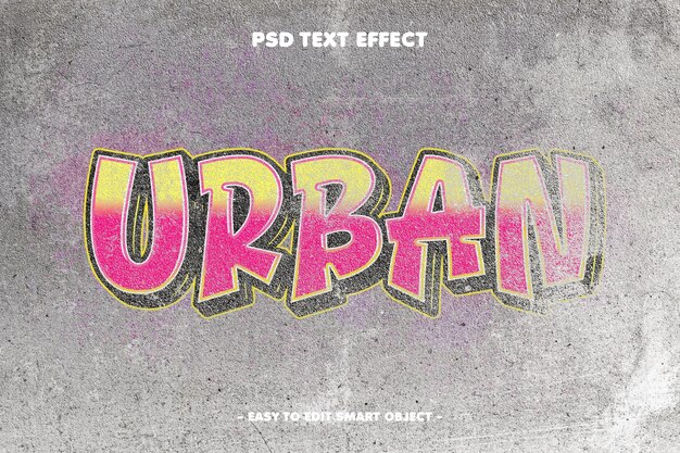 Graffiti street spray text effect