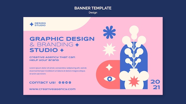 Free PSD graphic design banner template