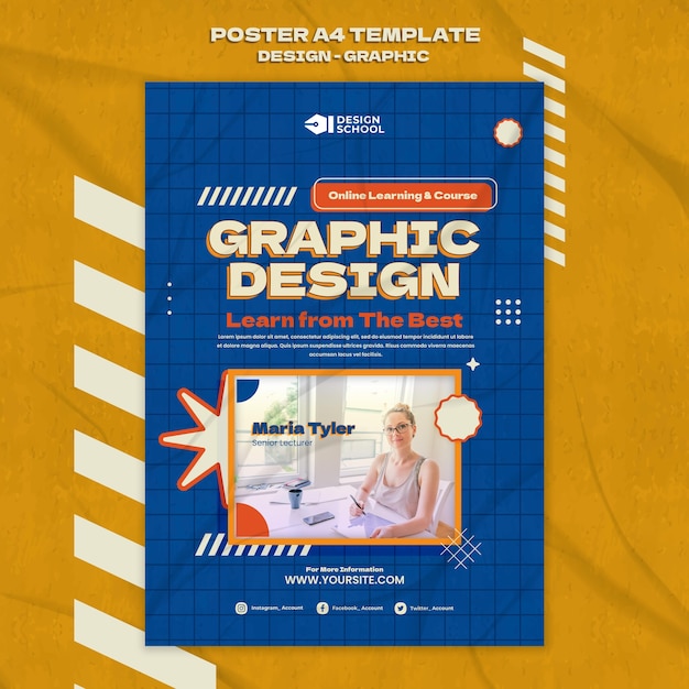 Graphic design poster template