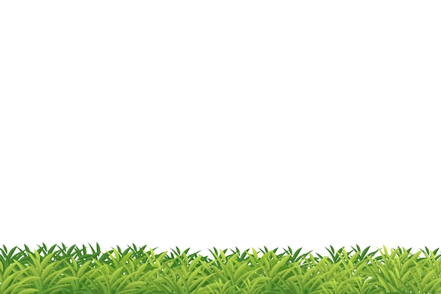 Free PSD grass border isolated