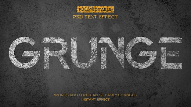 Grunge Concrete Text Effect