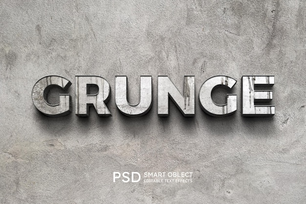 Free PSD grunge text style effect