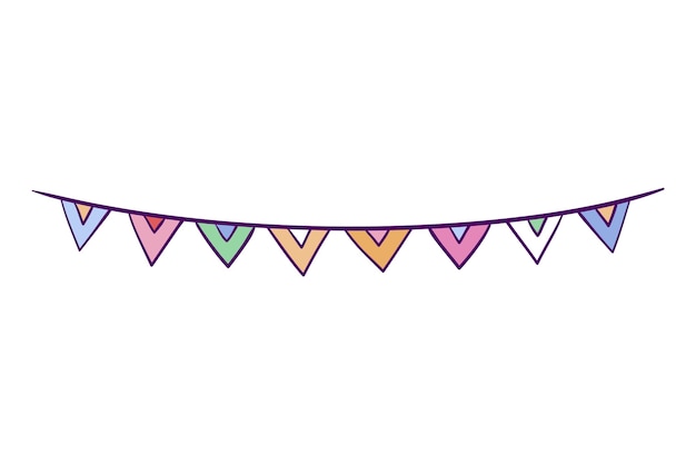 Free PSD hand drawn birthday icon illustration