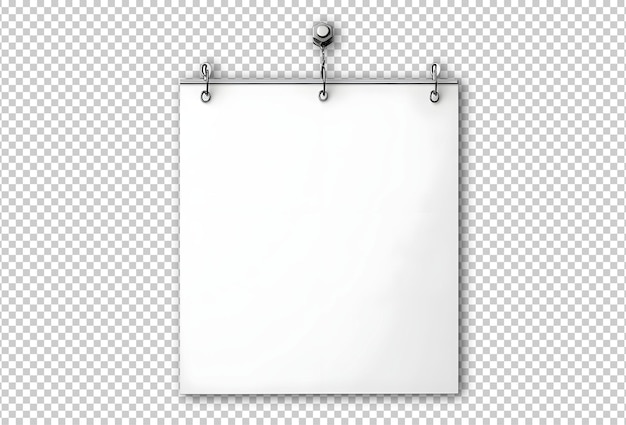 Free PSD hanging blank calender