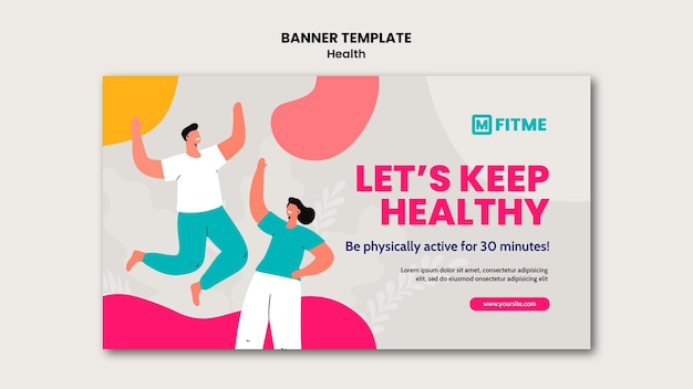 Health care banner template