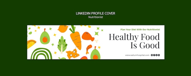 Free PSD healthy food lifestyle template