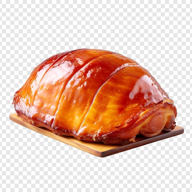 Free PSD honeyglazed ham isolated on transparent background