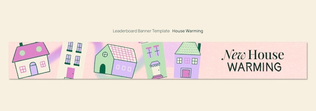 House warming template design