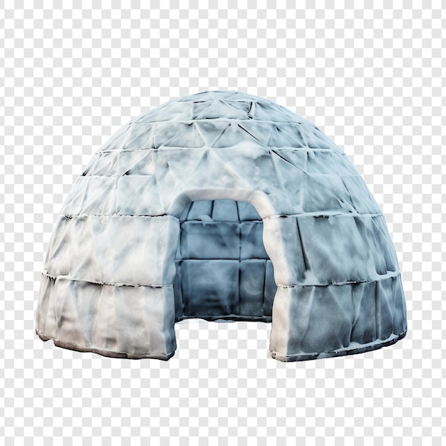 Free PSD igloo house isolated on transparent background