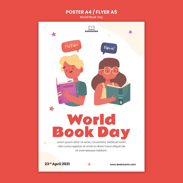 Illustrated world book day print template