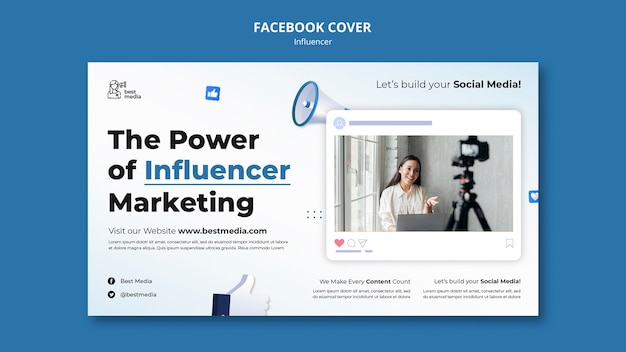 Influencer work facebook cover