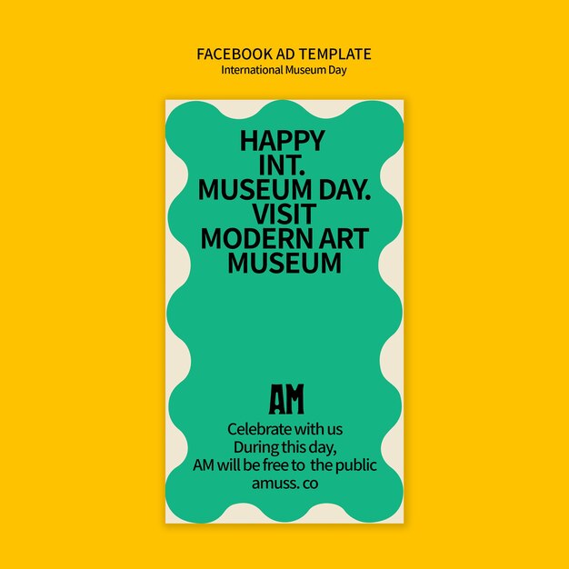 Free PSD international museum day template design