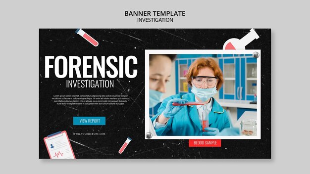 Free PSD investigation banner template theme