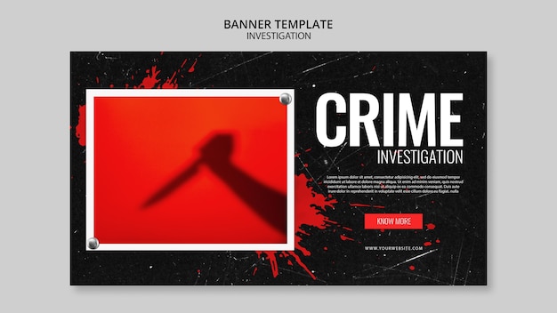 Free PSD investigation banner template