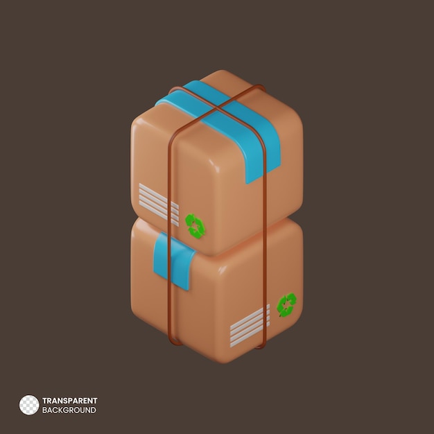 Free PSD isolated 3d delivery box icon