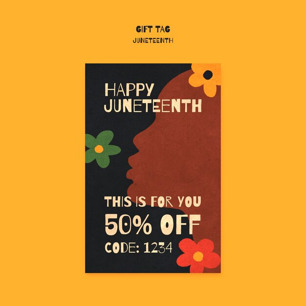 Juneteenth template design