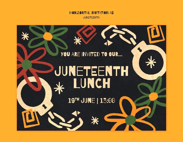 Juneteenth template design